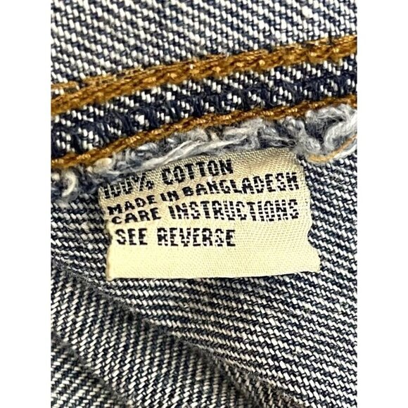 VTG COBRA Mens LARGE NASCAR Jasper Engines Racing Embroidered Denim JEAN JACKET - Picture 10 of 11